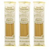 Pasta Toscana | Bronze Die Pasta | Italian Durum Wheat Semolina | Bronze die Pasta, 16 oz (Pack of 3, Linguine)
