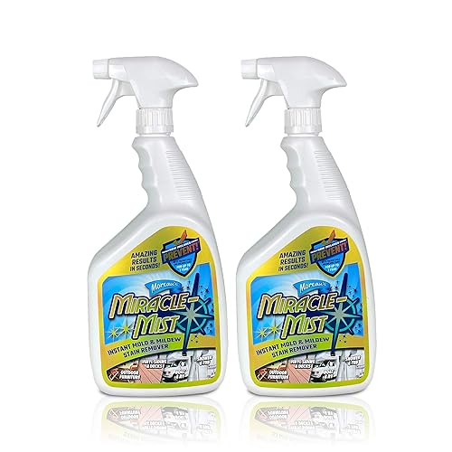 MiracleMist Instant Cleaner for Indoor and Outdoor Use, 32 oz | 2 Pack (64 OZ Spray)