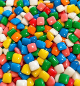 Mini Chiclet Gum - 2 lbs of Fresh Delicious Fruit Flavored Square Tab Crunchy Shell Chewing Gum