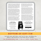 PRIESTER'S | Wild Turkey Gift Tin | Gorgeous Original Artwork + Gourmet Southern Pecan Treats | Unique & Delicious Gift | 7.75 x 7.75 x 2in