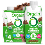 Orgain Organic Nutritional Shake, Creamy Chocolate Fudge - Meal Replacement, 16g Protein, 20 Vitamins & Minerals, Gluten & Soy Free, Kosher, Non-GMO
