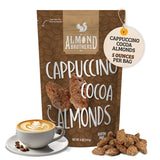 Almond Brothers Roasted Almonds - Pack of 3, 5 oz - Hand Crafted Cappuccino & Cocoa Almonds, Gluten-Free, Non-GMO