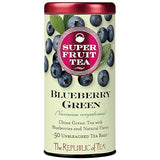 The Republic of Tea Blueberry Green Superfruit Tea, 50 Tea Bag Tin