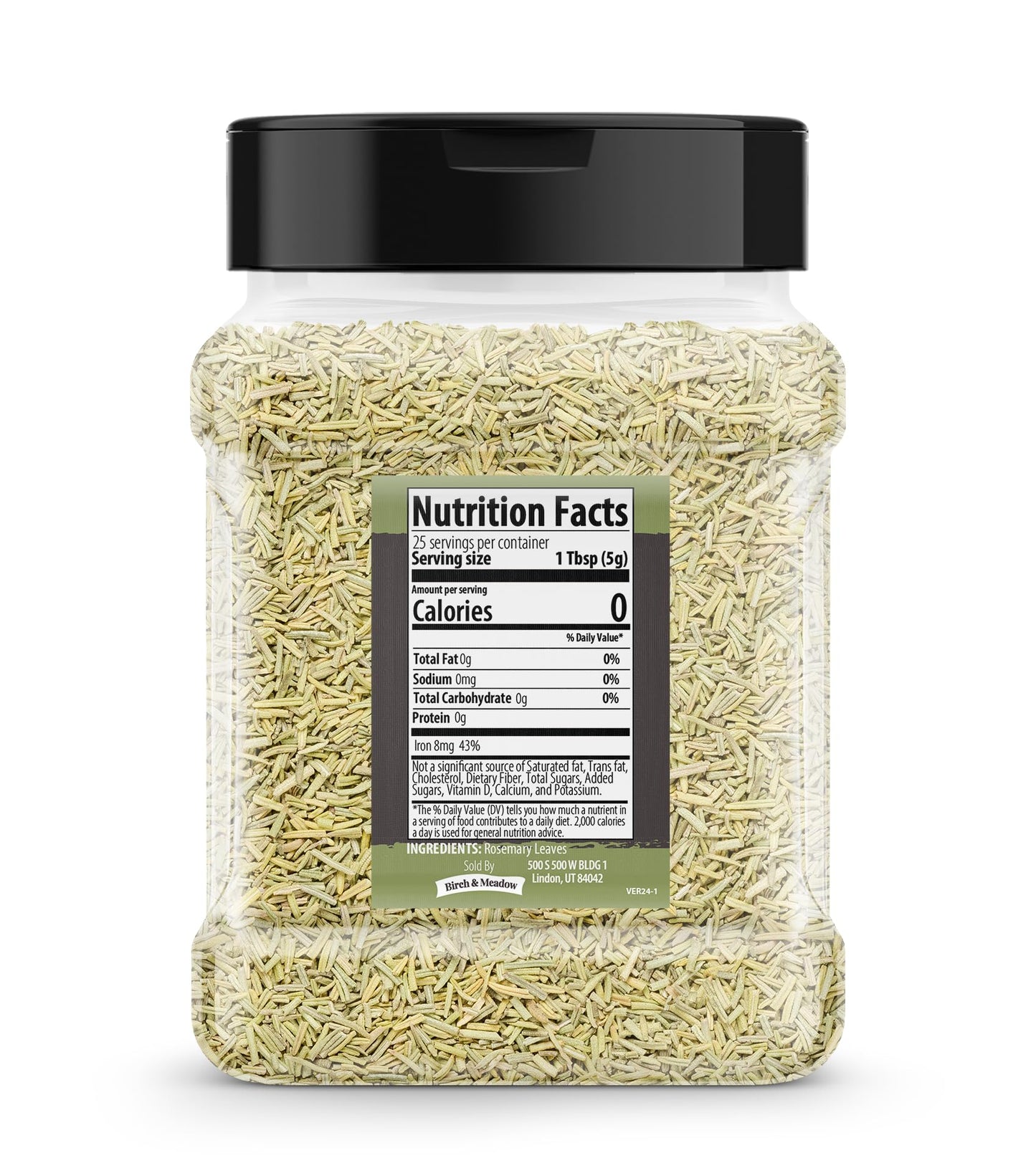 Birch & Meadow Rosemary Leaves, 4.4 oz, Cut & Sifted, Cooking Herb