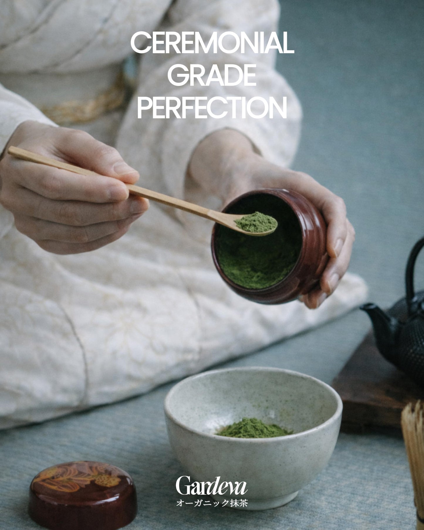 Gardeva Organic Japanese Ceremonial Grade Matcha - 100% Pure Green Tea Powder, USDA Certified, First Harvest, Authentic Origin From Uji, Kyoto (40g