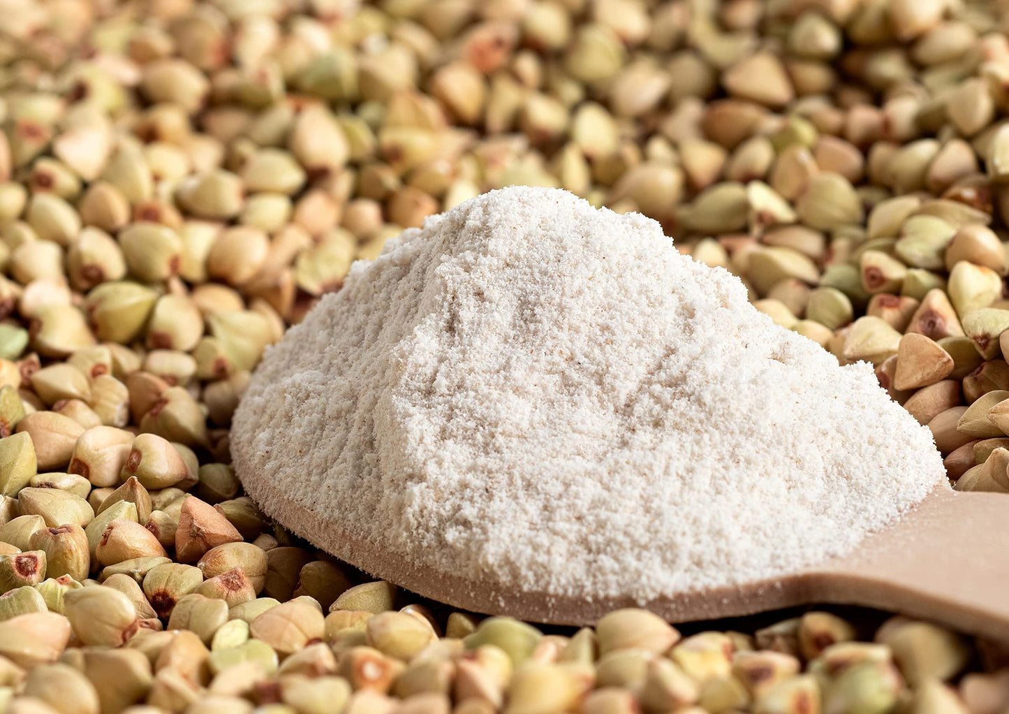Food to Live Organic Hulled Buckwheat Flour, 1 Pound Non-GMO, Finely Milled Raw Groats, Kosher, Vegan Powder. Good Source of Fiber, Protein. Wheat