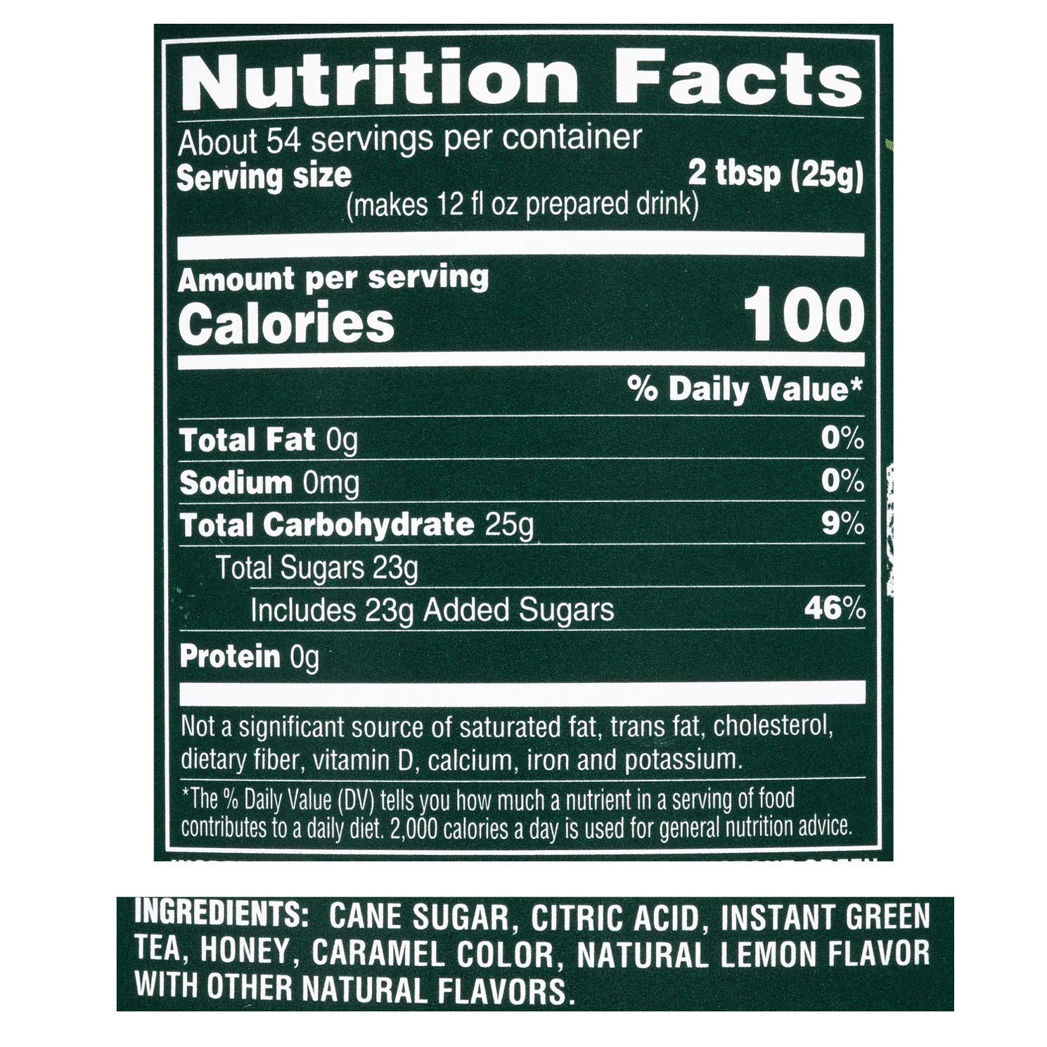 4C Green Tea Antioxidant Iced Tea Mix | Family Sized Cannister | Thirst Quenching Flavor | 20 quarts (Green Tea, 1 pack)