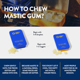 Greco Gum - Mastic Gum Nuggets - Large Pieces Hard Chewing Gum for Jawline Training, Digestive Support, Bloating Relief - Travel Size, Piney Flavor