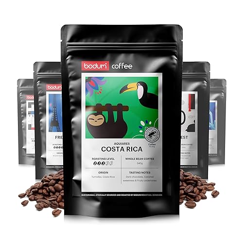 Bodum Roasting Costa Rica Coffee, Whole Bean, 12oz (340g) - Roasted in Denmark