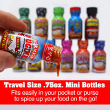 ASS KICKIN' Premium Hot Sauce Travel Size Mini Bottles - 8 Pack Gift Set With .75 oz Bottles - Perfect Christmas Gifts for Hot Sauce Fans