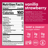 NuTrail Nut Granola Cereal, Vanilla Strawberry, No Sugar Added, Keto, Low Carb, Gluten Free, Grain Free, Healthy Breakfast 8 oz. 1 Count