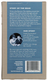 LA COLOMBE Organic Bowery Blend Whole Bean Coffee, 12 OZ