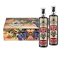 Ellora Farms, Balsamic Vinegar Spray bottle, clog-free pump, barrel aged, Greece, 3.38 oz X 2 Glass bottles in Handcrafted Wooden Gift Box