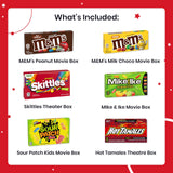 Valentines Movie Night Gift basket - Valentines popcorn bags and candy for Valentine gifts - Valentines day gift baskets for kids and adults