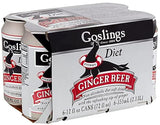 Gosling's Diet Stormy Ginger Beer, 12oz (Pack of 12) | Non-alcoholic soft drink with the refreshing zip of ginger, 0 calorie, 0 sodium, 0