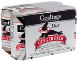 Gosling's Diet Stormy Ginger Beer, 12oz (Pack of 12) | Non-alcoholic soft drink with the refreshing zip of ginger, 0 calorie, 0 sodium, 0