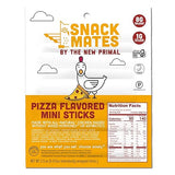 Snack Mates by The New Primal, Chicken Pizza Meat Stick, All Natural Chicken, High Protein and Low Sugar Kids Snack, Certified Paleo, Certified Gluten
