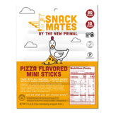 Snack Mates by The New Primal, Chicken Pizza Meat Stick, All Natural Chicken, High Protein and Low Sugar Kids Snack, Certified Paleo, Certified Gluten