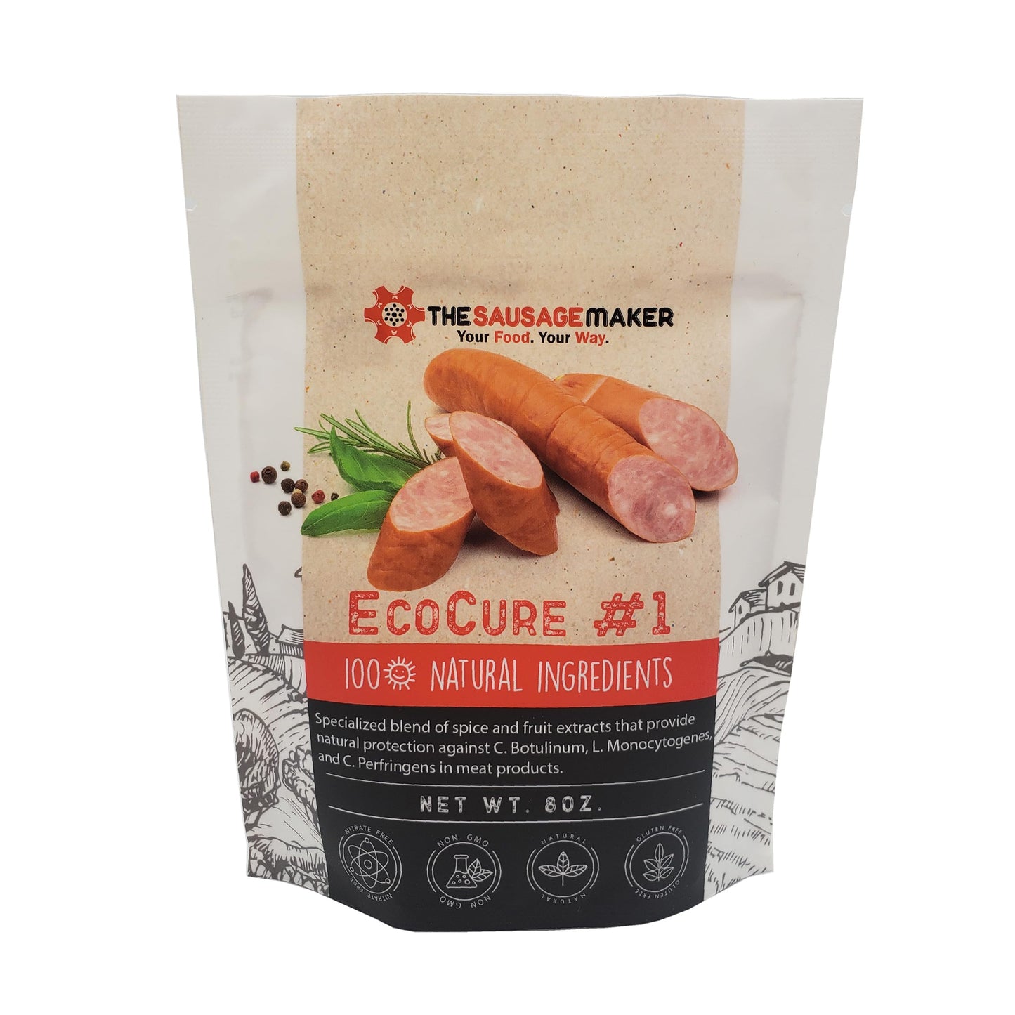 The Sausage Maker EcoCure - Blend of Spice and Fruit Extracts, Provides Natural Protection Against C.Botulinum, L.Monocytogenes and C.Perfrigens, #1