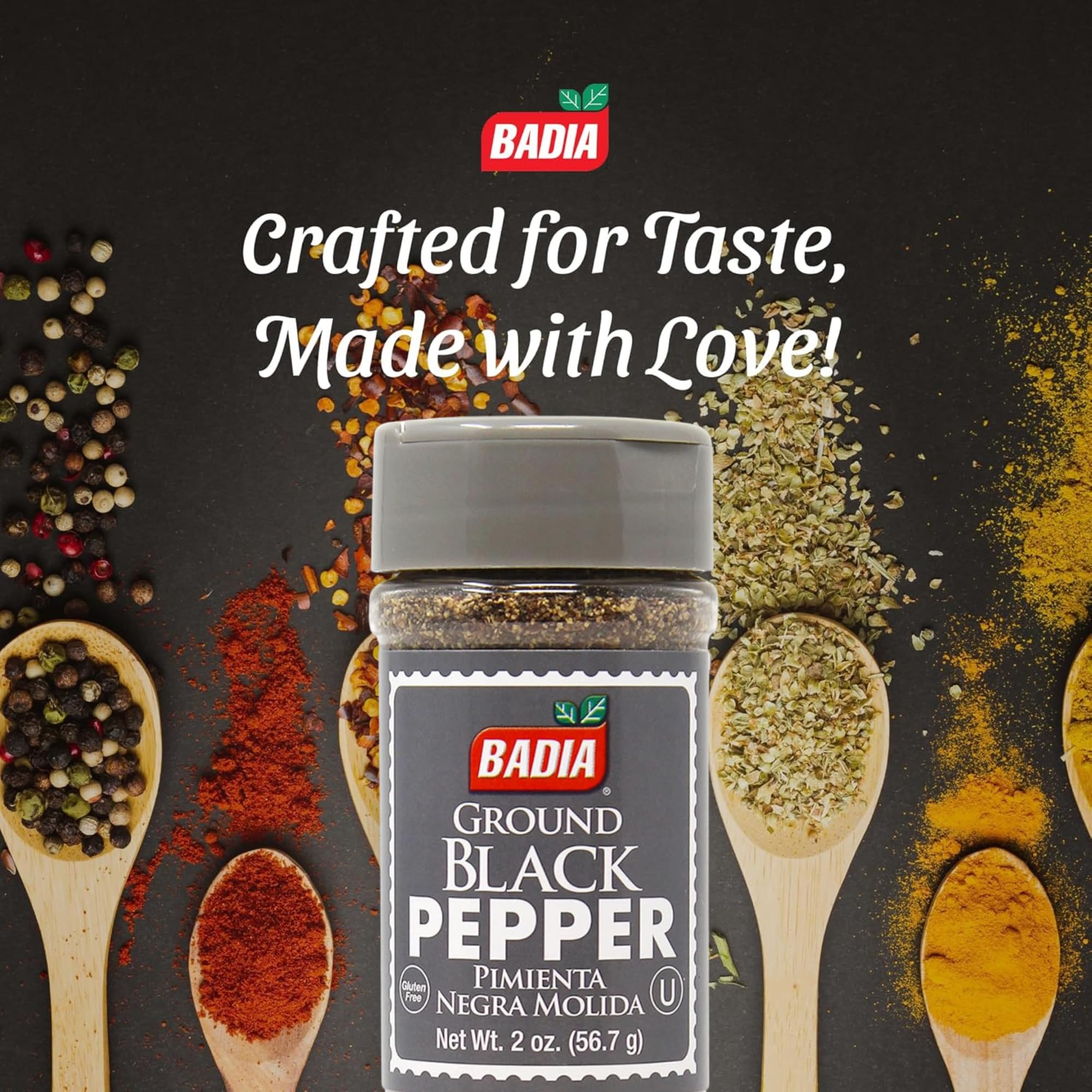 Badia Pepper Black Ground, 2 oz