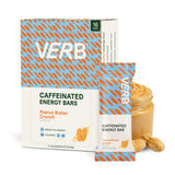 Verb Caffeinated Energy Bars Peanut Butter Cookie (26g, Pack of 16) 110-Calorie Delicious Energy Bar - Vegan Gluten Free On-the Go Snack with 80mg