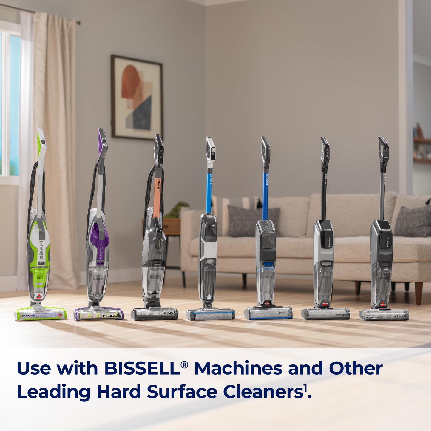 Bissell CrossWave & SpinWave Wood Floor Cleaning Formula, 32 oz, Dissolves Dirt, Grime, and Sticky Messes, Safe on Sealed Floors, Pair with CrossWave