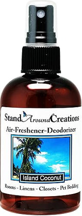Concentrated Spray For Room/Linen/Room Deodorizer/Air Freshener - 4 fl oz - Scent - Island Coconut: The Sun infused notes of fresh Coconut w/sweet