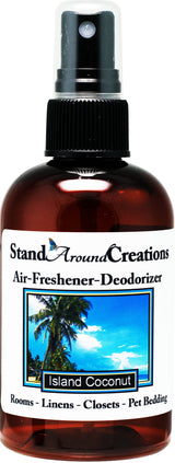 Concentrated Spray For Room/Linen/Room Deodorizer/Air Freshener - 4 fl oz - Scent - Island Coconut: The Sun infused notes of fresh Coconut w/sweet