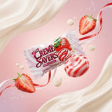 Creme Savers Strawberry & Creme Hard Candy Bulk (1 lb) - Individually Wrapped Pink Candy, Classic Strawberries and Creme Treats for Parties, Candy
