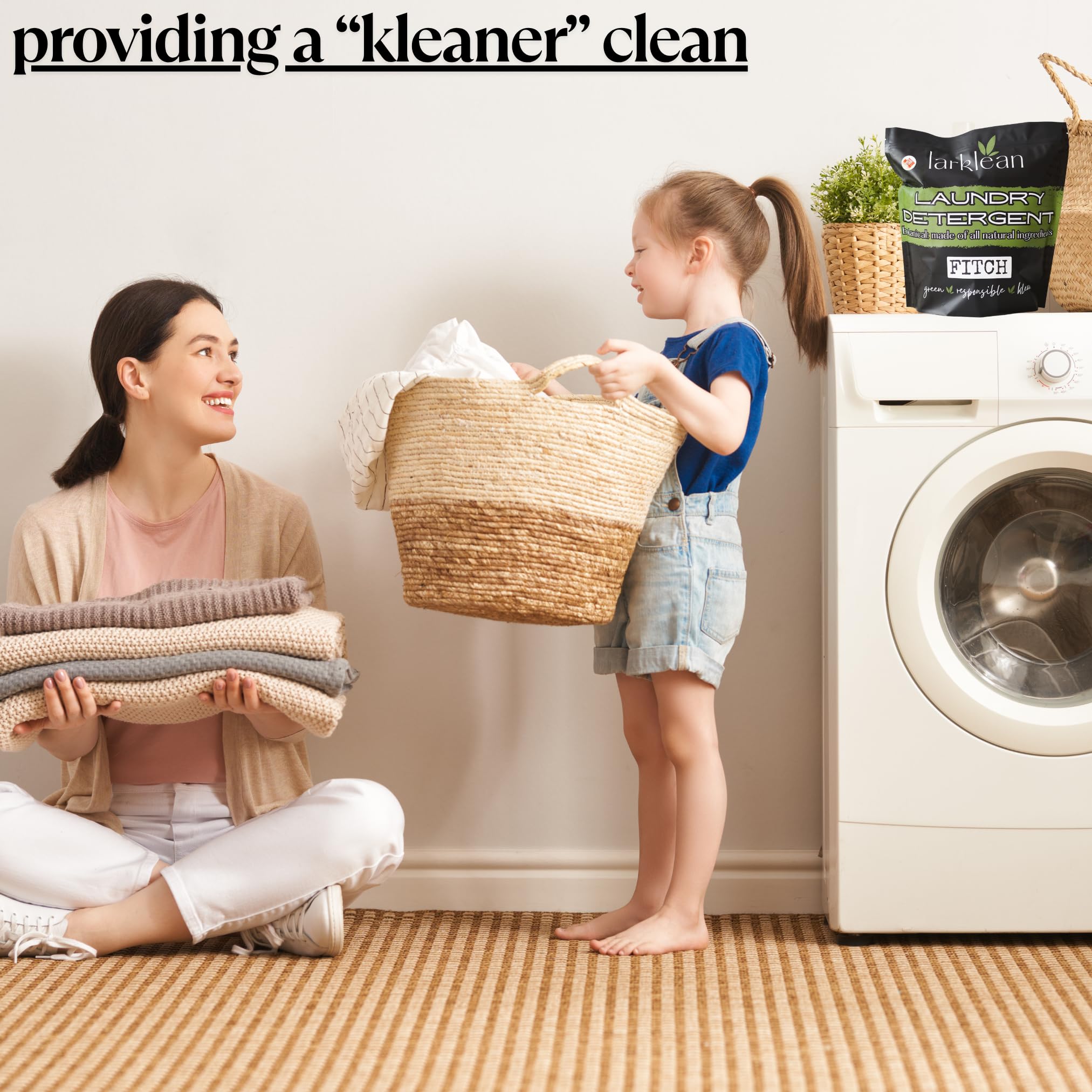 Laundry Detergent Powder | Non-Toxic Laundry Detergent for Sensitive Skin | Easy To Use, Tough on Stains, Gentle on Fabrics | Botanical Laundry Powder
