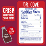 Cove Probiotic Soda, Zero Sugar Better-For-You Alternative - Refreshing, Delicious Probiotic Drink, No Synthetic Colors & Caffeine Free - Dr. Cove, 12