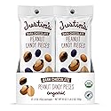Justin's Dark Chocolate Peanut Candy Pieces 12pk of 1.5oz bags Organic, Gluten Free, Non-GMO, Responsibly Source, Rainforest Alliance Certified Cocoa