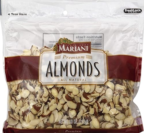 MARIANI Regular Almond Resealable Plastic Bag, 76991003911, 76991003911, Sliced, 10 Ounce