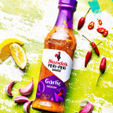 Nandos PERi PERi Garlic Sauce - Spicy Sauces, Seasoning or Marinade for Wings, Meat, Fish or Veg - Non-GMO, No MSG, Gluten Free - 9.2 Oz Garlic
