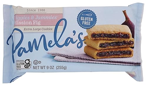 Pamela's Products Gluten Free Figgies and Jammies Cookies, Mission Fig, 9 Oz (Pack of 1)