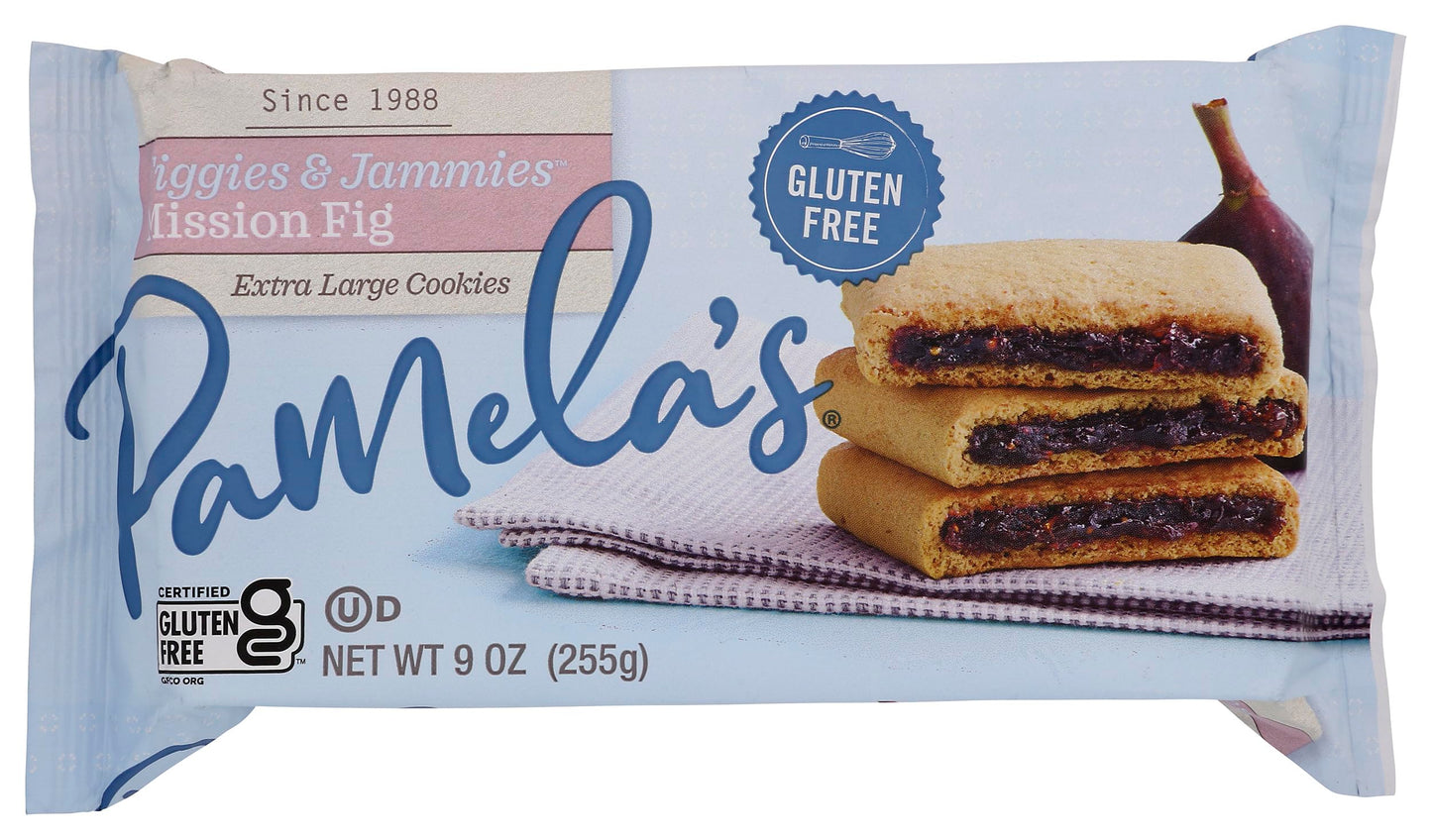 Pamela's Products Gluten Free Figgies and Jammies Cookies, Mission Fig, 9 Oz (Pack of 1)