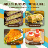 Moosh Toasted Kataifi Pastry, Ready to Use Shredded Fillo Dough for Dubai Chocolate, Kunafa & Desserts, 7.1 oz (200g)