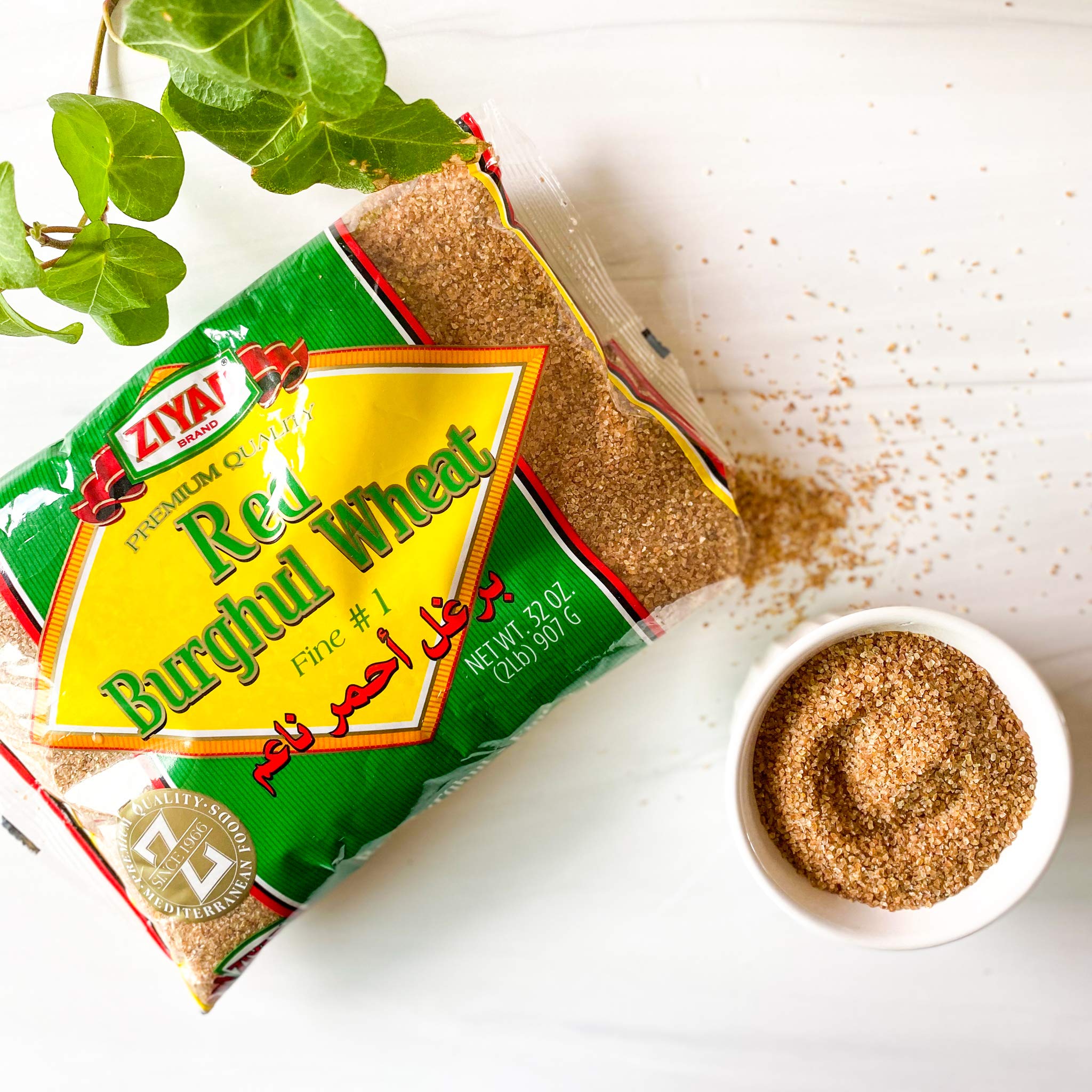 Ziyad Red Wheat Bulgur - Fiber-Rich Whole Grain, Nutty Flavor & Chewy Texture - Ideal for Tabbouleh, Kibbeh, Curries, Soups & Salads - Easy 30-Minute