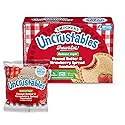Smucker’s Uncrustables Reduced Sugar Peanut Butter & Strawberry Spread Sandwiches, 4 Count, 2 Oz. Each, Frozen