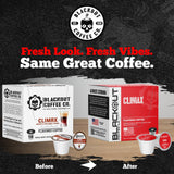 Blackout Coffee CLIMAX Amaretto, Irish Cream & Kahlua Flavored Coffee Pods - Premium Arabica, Smooth Taste, Guilt-Free Indulgence - 18 Count Single