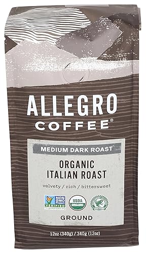 Allegro Coffee Organic Italian Roast Ground Coffee, 12 oz