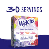 Welch's Singles To Go Variety Pack, Watertok Powdered Drink Mix, Includes 4 Flavors, Grape, Passion fruit, Strawberry Peach, Cherry Pomegranate, 1 Box