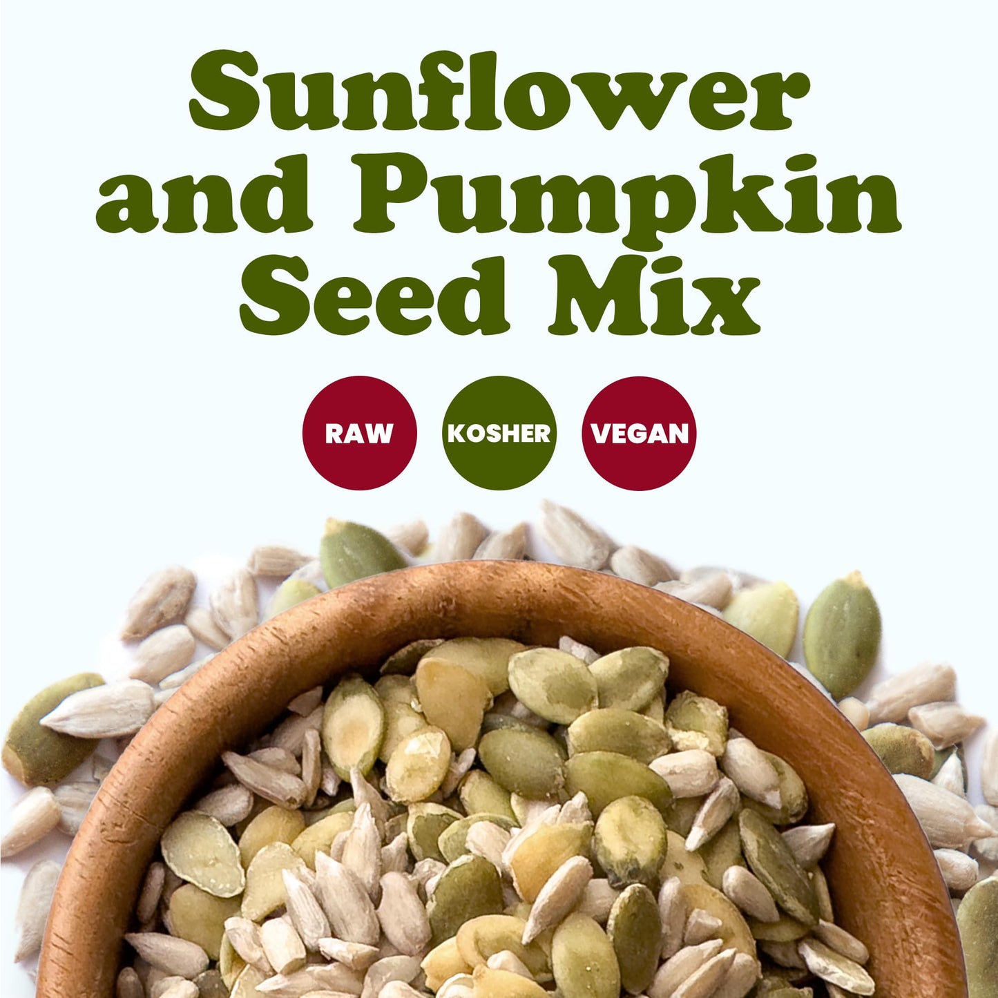 Food to Live Sunflower and Pumpkin Seed Mix, 2 Pounds - Natural Snack, Rich in Protein, Perfect for Snacking, Baking and Salads, Raw, Vegan, Kosher