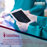 AMMEX White Latex Disposable Exam-Grade Gloves, 4 Mil, Powder-Free, Food-Safe, Lightly-Textured, Non-Sterile