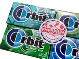 EMPORIUM CANDY TASTY TREATS FOR THE TUMMY Orbit Gum Assortment - 1 Pack Each of Peppermint Spearmint Sweetmint Wintermint - 14 Pieces per Pack, Blue