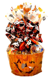 10" Timberland Halloween Pumpkin Gift Basket with Premium Halloween Candy, Chocolates, and Snacks. Hand-Crafted Halloween Pumpkin Candy Gift Basket