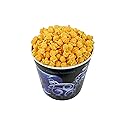 Signature Popcorn, 1-Gallon “Happy Holidays” Blue Ornament Gift Bucket, Cheddar Cheese Popcorn, Reusable Plastic Container, Gourmet Snack