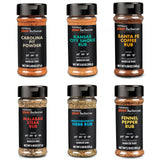 Steven Raichlen's Planet Barbecue BBQ Spices & Seasonings Gift Set - 6 Gourmet Rubs for Smoker & Grill - Globally Inspired BBQ Flavors Made in the USA