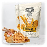 Trendy Waffle & Pancake Mix | Bubble Belgian Cone | Natural Ingredients | Easy Preparation | 6 Lbs | Reach Vanilla Flavor (4)