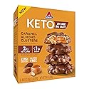 Atkins Caramel Almond Clusters, Gluten Free, High in Fiber, 1g Sugar, 2g Net Carb, Keto Friendly, 8 Count
